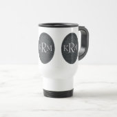 Monogramm Ihrer Initialen Personalisiert Reisebecher (VorderseiteRechts)
