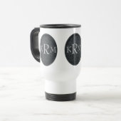 Monogramm Ihrer Initialen Personalisiert Reisebecher (Vorderseite Links)