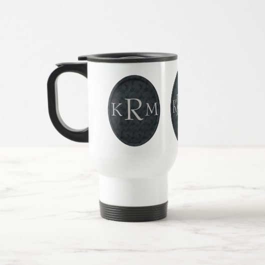 Monogramm Ihrer Initialen Personalisiert Reisebecher (Links)