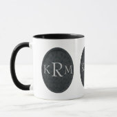 Monogramm Ihrer Initialen Personalisiert Tasse (Links)