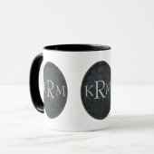 Monogramm Ihrer Initialen Personalisiert Tasse (Vorderseite Links)