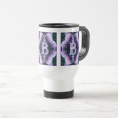 Monogramm Ihres Anfangsbuchstabens Name Allium Per Reisebecher (VorderseiteRechts)