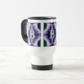 Monogramm Ihres Anfangsbuchstabens Name Allium Per Reisebecher (Vorderseite Links)