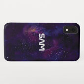 Monogramm im Leerraum Case-Mate iPhone Hülle (Rückseite (Horizontal))