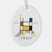 Monogramm im modernen Kunststil. Buchstabe H Keramik Ornament (Rechts)