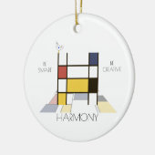 Monogramm im modernen Kunststil. Buchstabe H Keramik Ornament (Links)