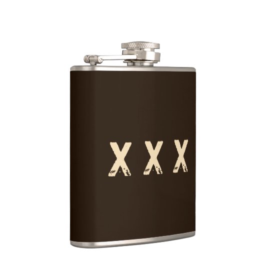 Monogramm im Moonshine-Stil Flachmann (Rechts)