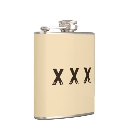 Monogramm im Moonshine-Stil Flachmann (Rechts)