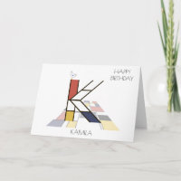 Monogramm im Neoplastikstil. Buchstabe K