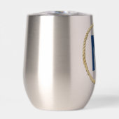 Monogramm im Rahmen eines Seildruckes (Vorderseite)