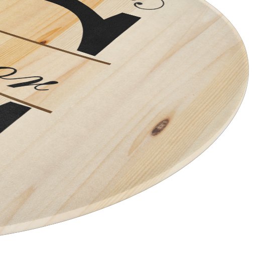 Monogramm-Imitat-Butcher| DIREKT Schneidebrett (Ecke)