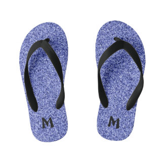 Monogramm-Imitat-Glitzer Kinderbadesandalen