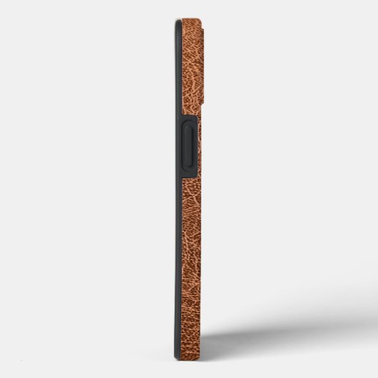 Monogramm Imitate Braunleder Case-Mate iPhone Hülle (Rückseite / Rechts)