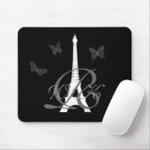 Monogramm in der Paris-Mausunterlage Mousepad (Mit Mouse)