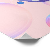 Monogramm in einer Welt der Haie, sei ein Dolphin Poster (Ecke)