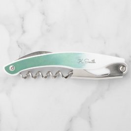 Monogramm in glatter Wasserfarbe Kellnermesser