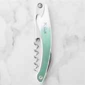 Monogramm in glatter Wasserfarbe Kellnermesser (Vorderseite)