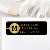 Monogramm in Gold und Schwarz (Insitu)