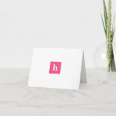 Monogramm in Pink Classic Personalisiert (Vorderseite)