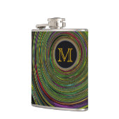 Monogramm in Spirale Flachmann (Links)