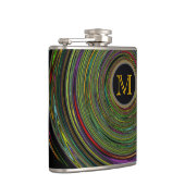 Monogramm in Spirale Flachmann (Rechts)