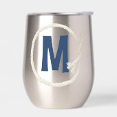 Monogramm in weißem Rahmen (Links)