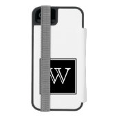 Monogramm Incipio iPhone Geldbeutel-Hülle (Folio Rückseite)