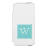 Monogramm Incipio iPhone Geldbeutel-Hülle (Folio Vorderseite)
