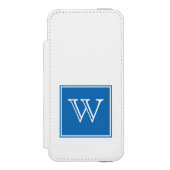 Monogramm Incipio iPhone Geldbeutel-Hülle (Folio Vorderseite)