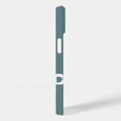 Monogramm individuell anpassbar Aquamarin Cool Case-Mate iPhone Hülle (Rückseite / Rechts)