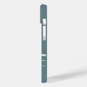 Monogramm individuell anpassbar Aquamarin Cool Case-Mate iPhone Hülle (Rückseite / Links)