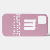 Monogramm individuell einstellbare rosa Cool Moder Case-Mate iPhone Hülle (Rückseite (Horizontal))
