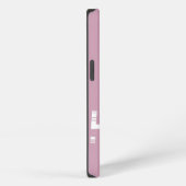 Monogramm individuell einstellbare rosa Cool Moder iPhone Hülle (Rechte Seite)