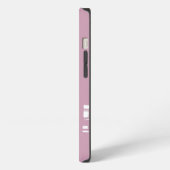 Monogramm individuell einstellbare rosa Cool Moder iPhone Hülle (Linke Seite)