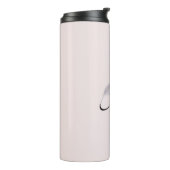 Monogramm Individuelle Name Angel Feather Light Pi Thermosbecher (Nach links gedreht)