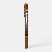 Monogramm Individuelle Name Metallische Meerjungen iPhone Hülle (Linke Seite)