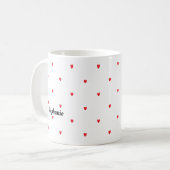 Monogramm Individuelle Name Niedlich Kaffeetasse (Vorderseite Links)