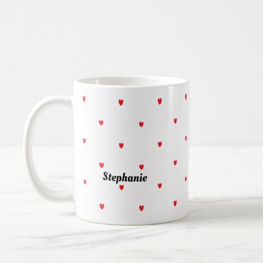 Monogramm Individuelle Name Niedlich Kaffeetasse (Links)