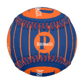 Monogramm Individuelle Name Personalisiert Basebal Baseball (Vorderseite)