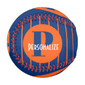 Monogramm Individuelle Name Personalisiert Basebal Baseball (Vorderseite Links)