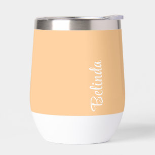 Monogramm individuelle Name, Pfirsich
