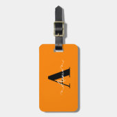 Monogramm Individuelle Name Valentinstag Geschenk Gepäckanhänger (Vorderseite vertikal)