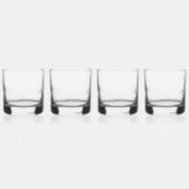 Monogramm Individuelle Name Verziert Personalisier Whiskyglas (Rechts)