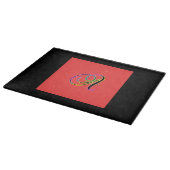 MONOGRAMM INITIAL A SCHNEIDEBRETT (Ecke)