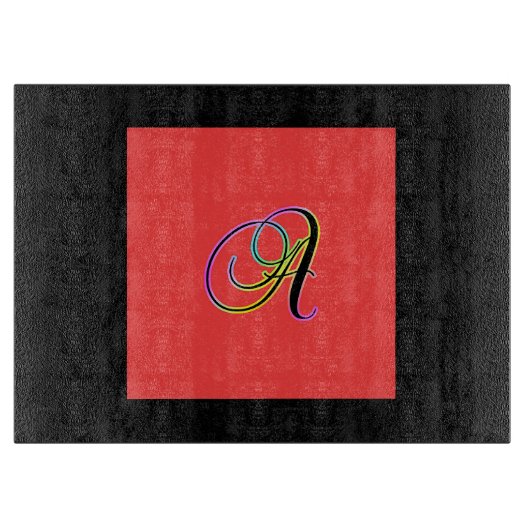 MONOGRAMM INITIAL A SCHNEIDEBRETT (Vorderseite)