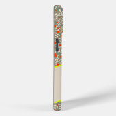 MONOGRAMM INITIAL C GRÜNE UND ROTE KLEINE BLUME Case-Mate iPhone HÜLLE (Rückseite / Rechts)