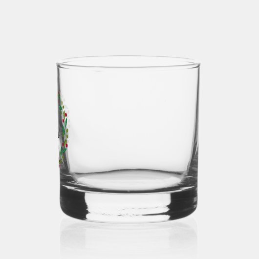 Monogramm initial - Christmas Whiskyglas (Links)
