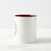 Monogramm initial - Christmas Zweifarbige Tasse (Mittel)