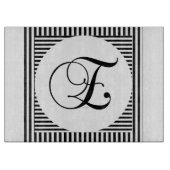 MONOGRAMM INITIAL E SCHNEIDEBRETT (Vorderseite)