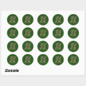 Monogramm Initial H Black Daisies Sticker (Blatt)